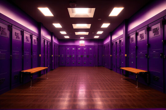 Purple Locker Room Entrance