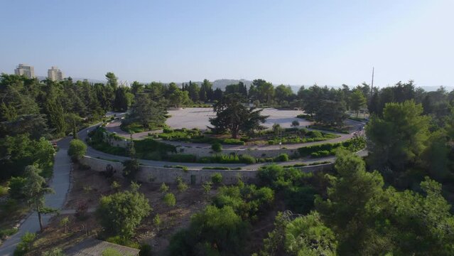 Mount Herzl Jerusalem - the square of the torch lighting ceremony
