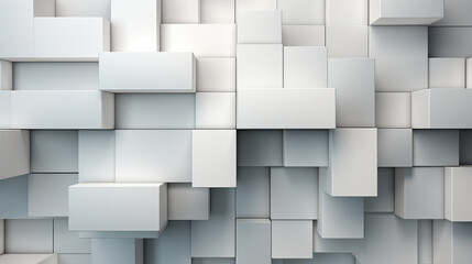 White modern abstract geometric pattern background. Created with Generative AI