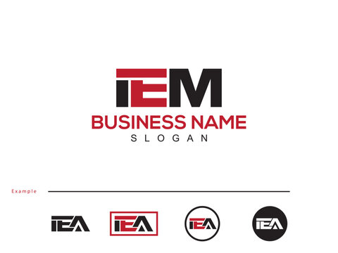Linked IEM ie Minimal Business Letter Logo Icon