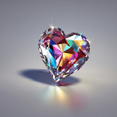 shiny sapphire diamant heart