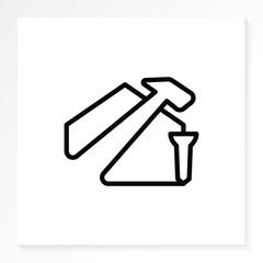 home modern build logo isolated in white