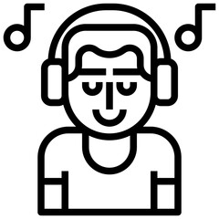 CHILLOUT line icon,linear,outline,graphic,illustration