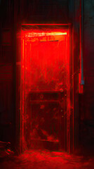 The Neon-Lit Doorway