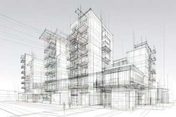 architecture building constructio. Generated AI