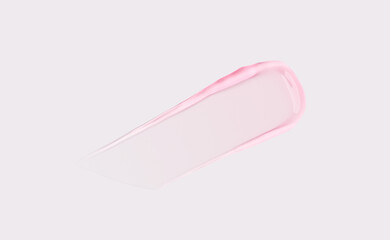 Cosmetic pink gel beauty product smudge texture 3d rendering