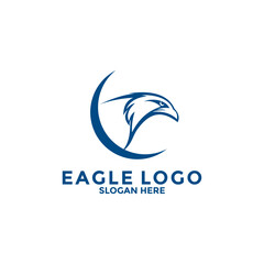 Eagle Bird Logo Vector Template. Eagle Logo Icon, Business Logo Concept