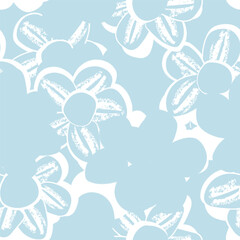 Pastel Abstract Floral Seamless Pattern Design