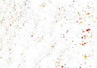 Abstract splatter color on white background. Vector illustration