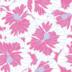 Pastel Abstract Floral Seamless Pattern Design