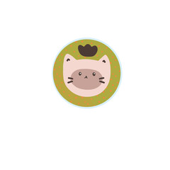 Kitten cat kid cartoon