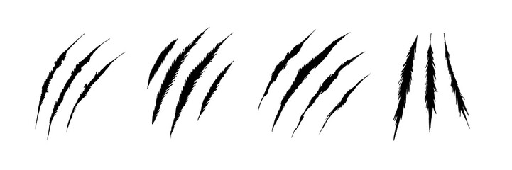 Claw Scratch Slash Silhouette