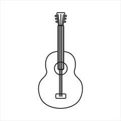Fototapeta premium guitar icon vector illustration symbol