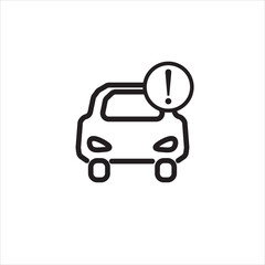 car problem icon vector illustration symbol