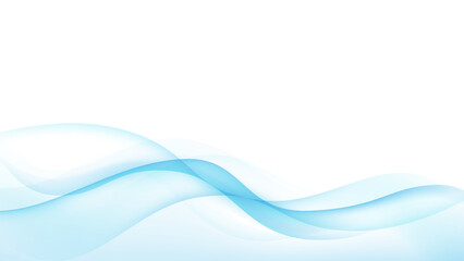 Abstract vector background. Transparent light blue waves. - 630692462