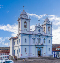 Fototapeta na wymiar Partial View of the Metropolitan Cathedral of Santo Antônio