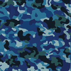Camouflage seamless pattern. Trendy style camo, repeat print. Vector illustration. Khaki texture, perfect for military army design