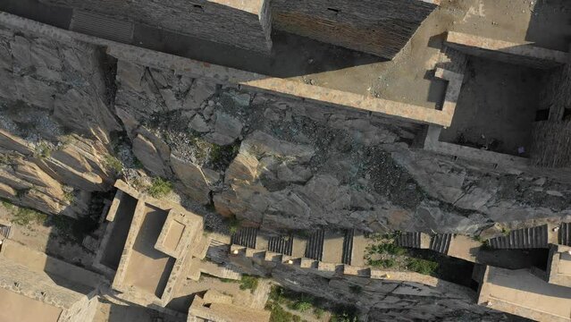 Dhee Ayn marble village aerial view  Al Mukhwah  Saudi Arabia