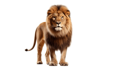  A lion isolated on a white background 