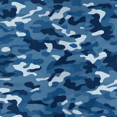 Camouflage seamless pattern. Trendy style camo, repeat print. Vector illustration. Khaki texture, perfect for military army design