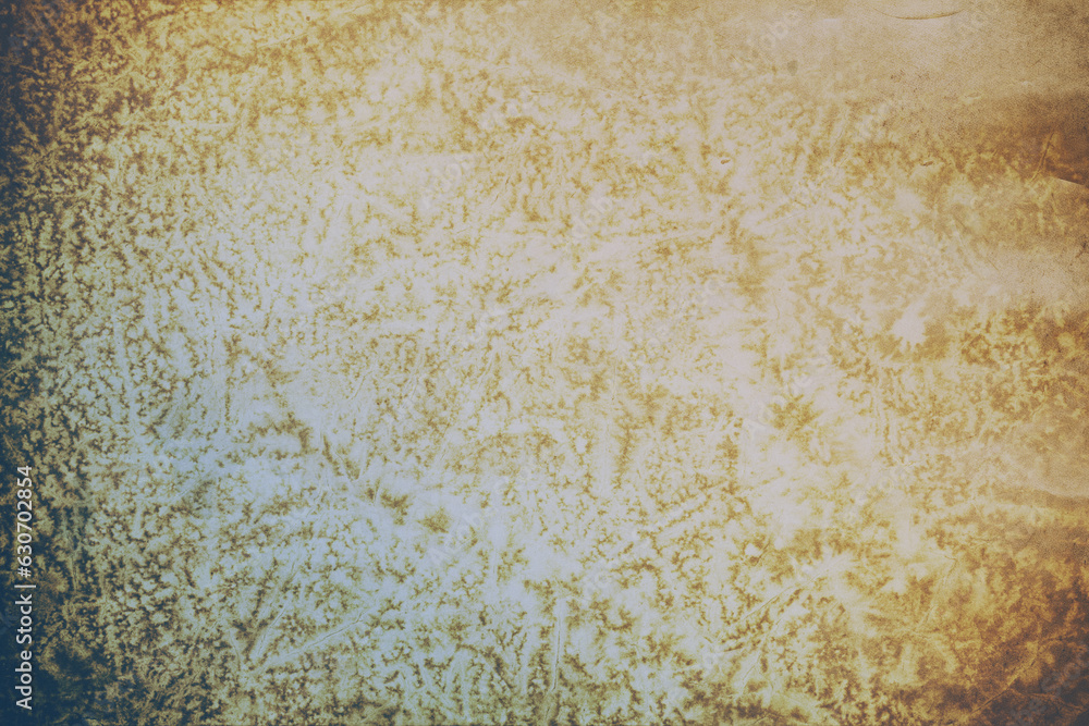 Aufkleber vintage distressed old paper canvas texture film grain, dust and scratches texture with vignette bor