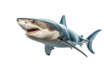 Fototapeta premium Shark isolated on a white background 
