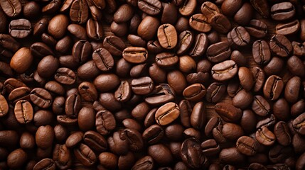 coffee beans background ai generated