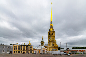 Peter and Paul fortress in Saint-Petersburg