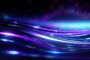 abstract futuristic background with pink blue glowing neon moving high speed wave lines and bokeh lights. Data transfer concept Fantastic wallpaper
