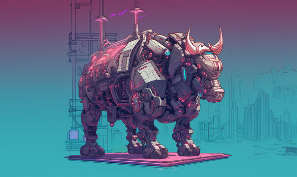 Futuristic Bull