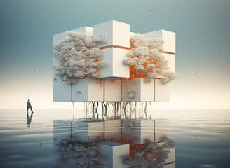  tree with cubes