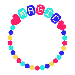 Handmade bracelet illustration