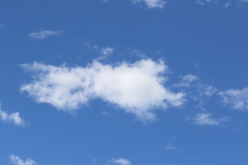 Obraz premium bavarian claudy sky. White clouds in blue sky. 