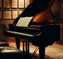 piano and notes
