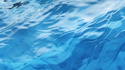 Obraz premium A person swimming in a pool of water