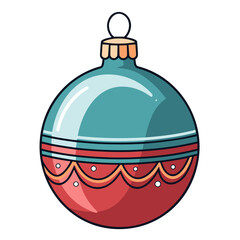 A Christmas Ornament Ball,  Merry and Bright with Christmas and Happy New Year, Embracing the Festive Season
