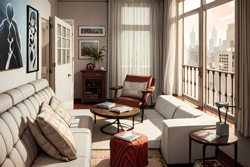 modern living room, Generative AI