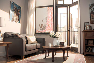 modern living room, Generative AI