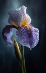 flower, iris, purple, nature, garden, spring, plant, macro, blossom, violet, flora, blue, summer, bloom, petal, beauty, flowers, white, isolated, leaf, floral, close-up, closeup, pink,  generative ai