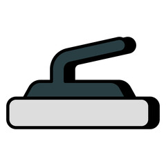Vector design of plastering tool icon