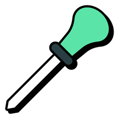 A creative design icon of ice pick