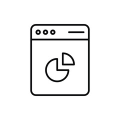 Dashboard icon vector stock illustration.