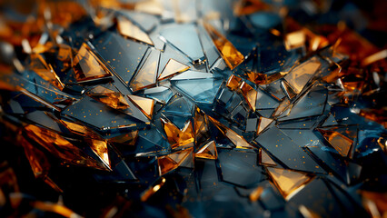 Abstract geometric volumetric background