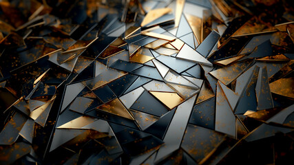 Abstract geometric volumetric background