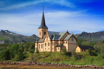 Fototapeta na wymiar Cathedral of Lofoten, Norway
