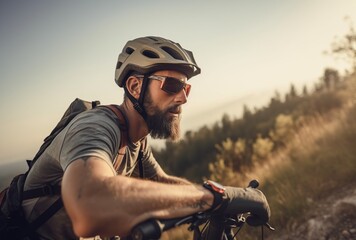 Cyclist on a bicycle