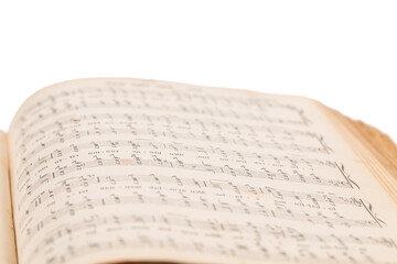 Naklejka premium musical composition book opened