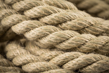 Old rope close up