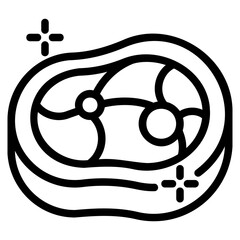  Meat outline icon