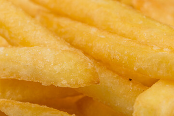 Fried potatoes closeup